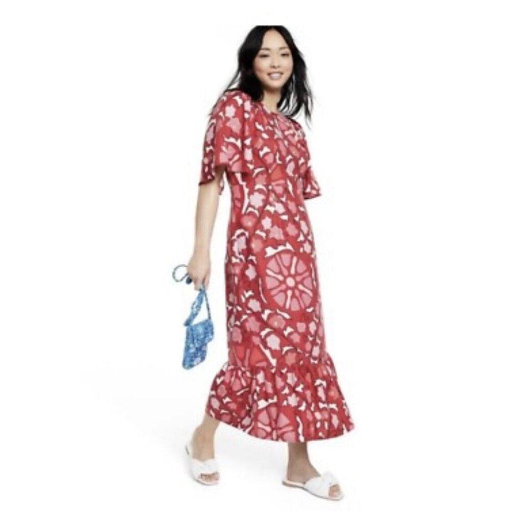 Rhode X Target Zinnia Women’s Floral Print Bell Sleeve Dress Size 18 - Picture 7 of 13